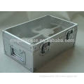 Aluminum quintessential wine box,protective wine case with EVA inner,cheap wine box